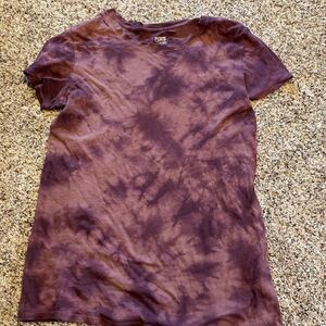 PINK purple tie dye tee